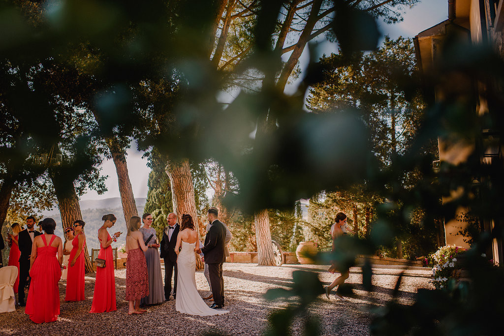 Wedding reception in Italy