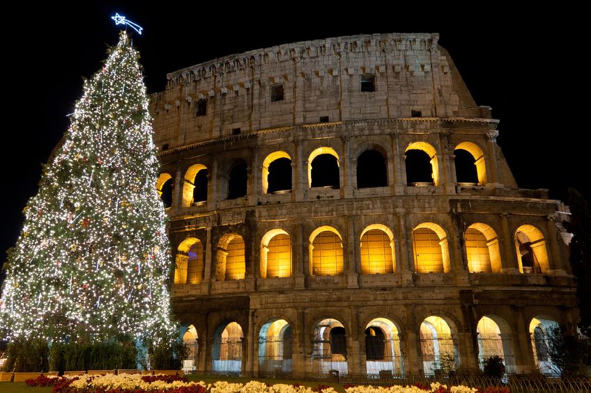 Rome Colosseum in the winter 