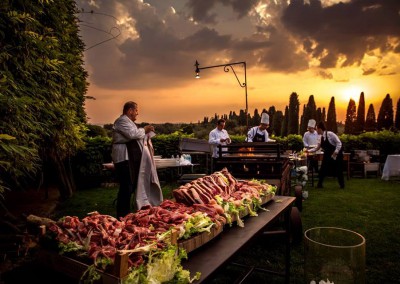 Buffet Wedding Dinner in Tuscany