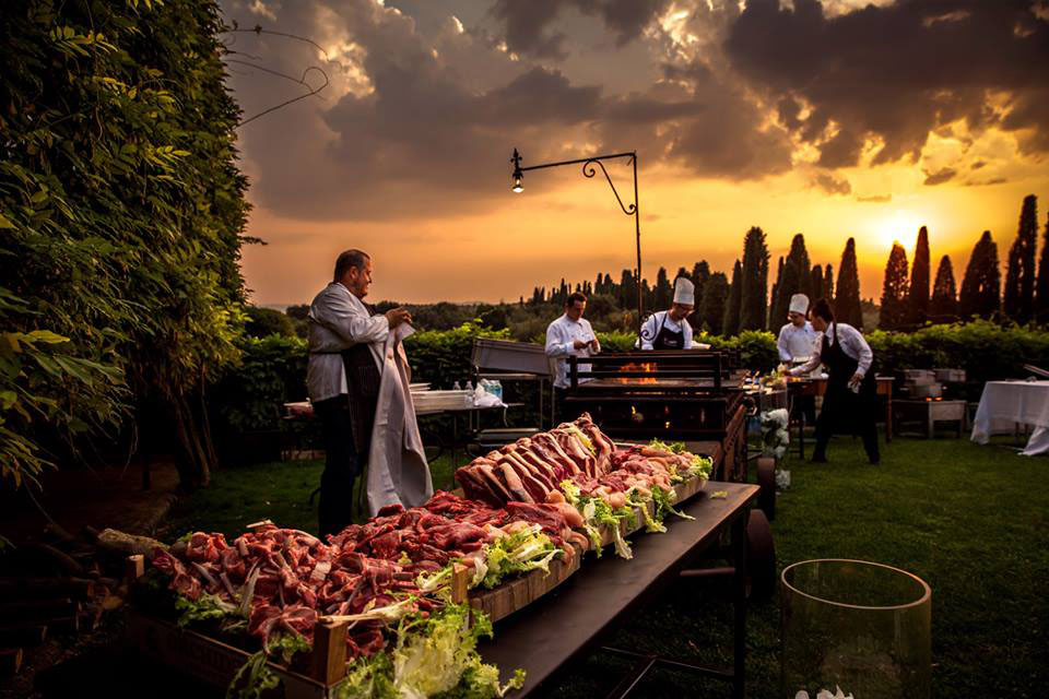 Buffet Wedding Dinner in Tuscany