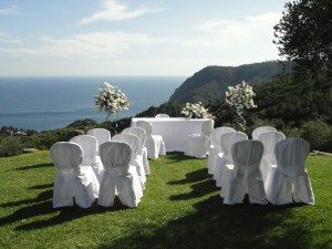 Wedding with breathtaking view