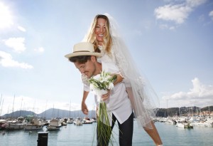 Bridal couple in Lerici