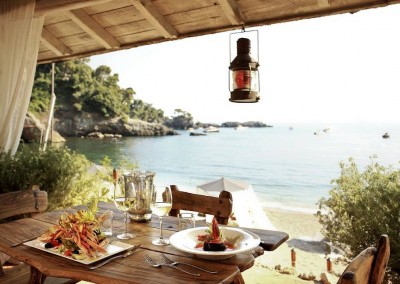 Romantic setting for beach weddings