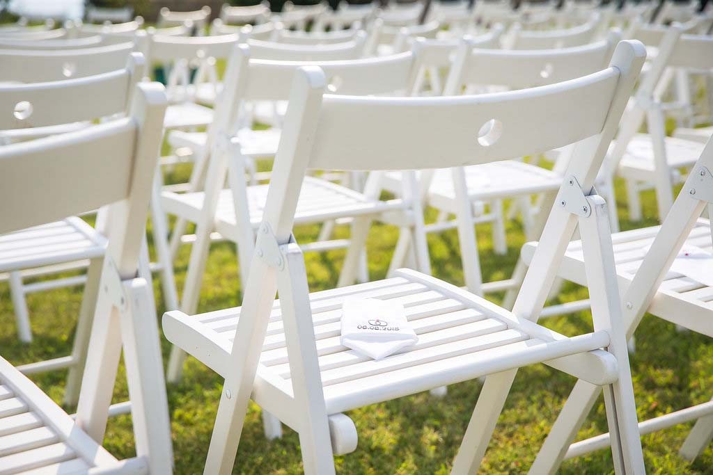 wedding ceremony setting in Tuscany