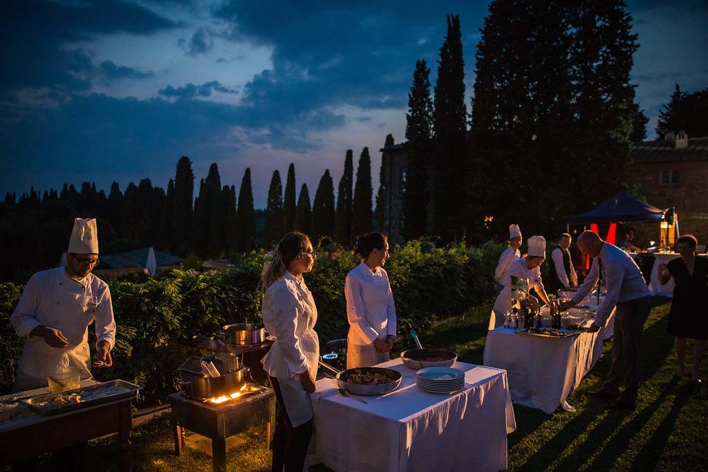 Wedding Dinner Reception in Tuscany 