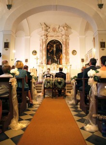 Catholic ceremony in Tuscany