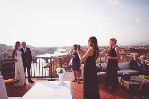 Florence roof terrace wedding