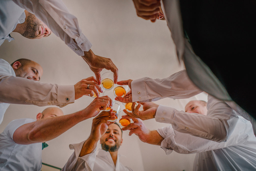 Guests during Wedding reception in Tuscany