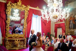 Civil wedding in Palazzo Vecchio in Florence