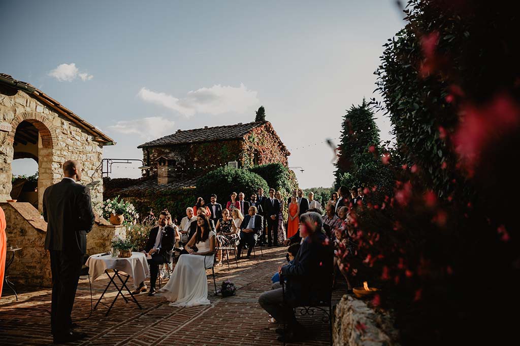 Wedding ceremony in Tuscany 