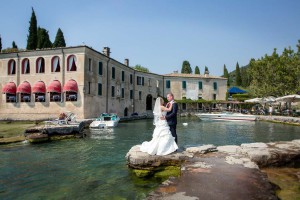 Bridal couple Lake Garda